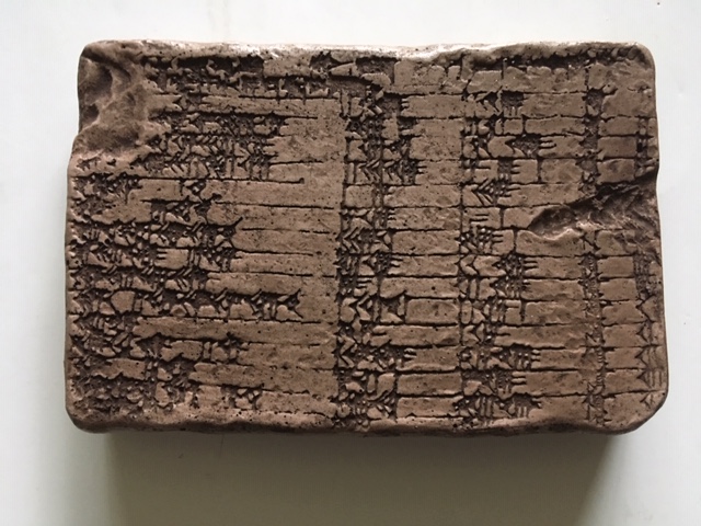 Sumerian Calculus Tablet Recreation - Click Image to Close